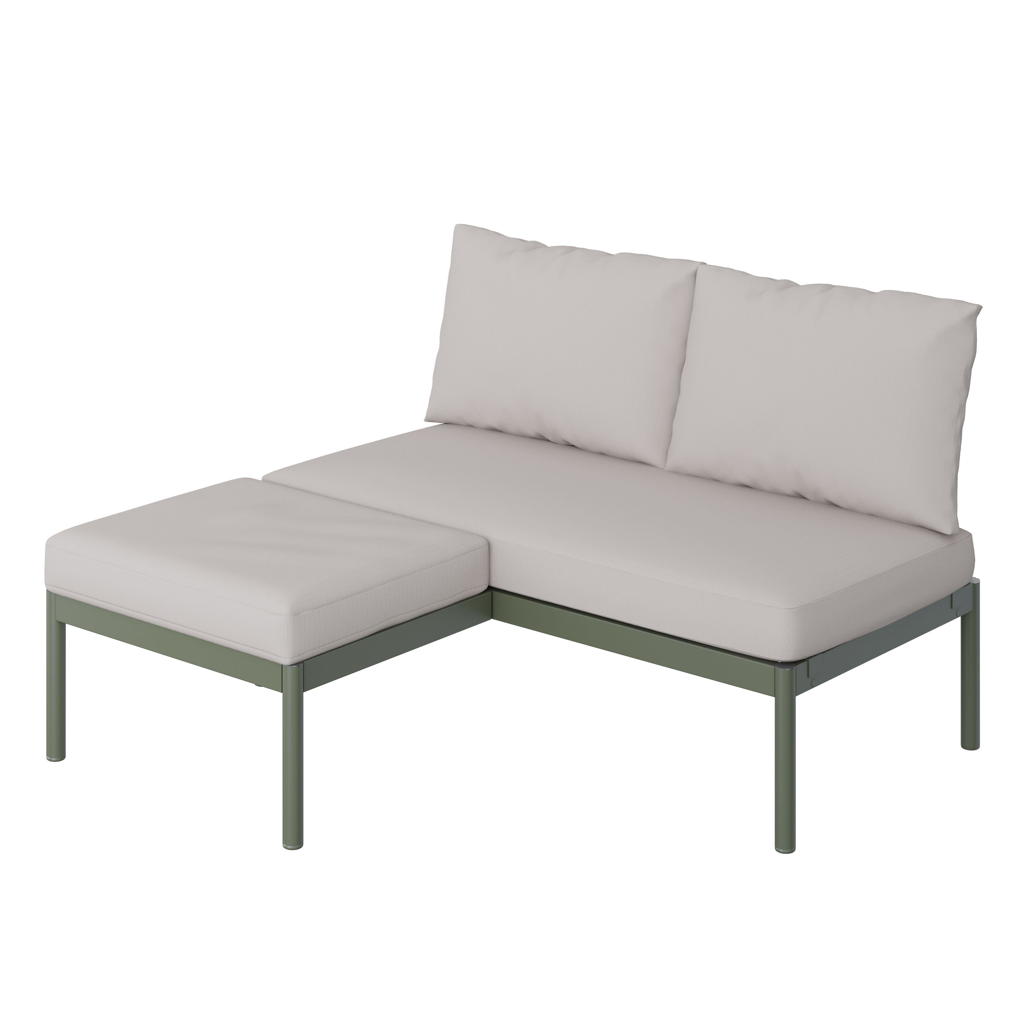 GoodHome Akoa Deep lichen green Metal 2 Seater Coffee set - 3