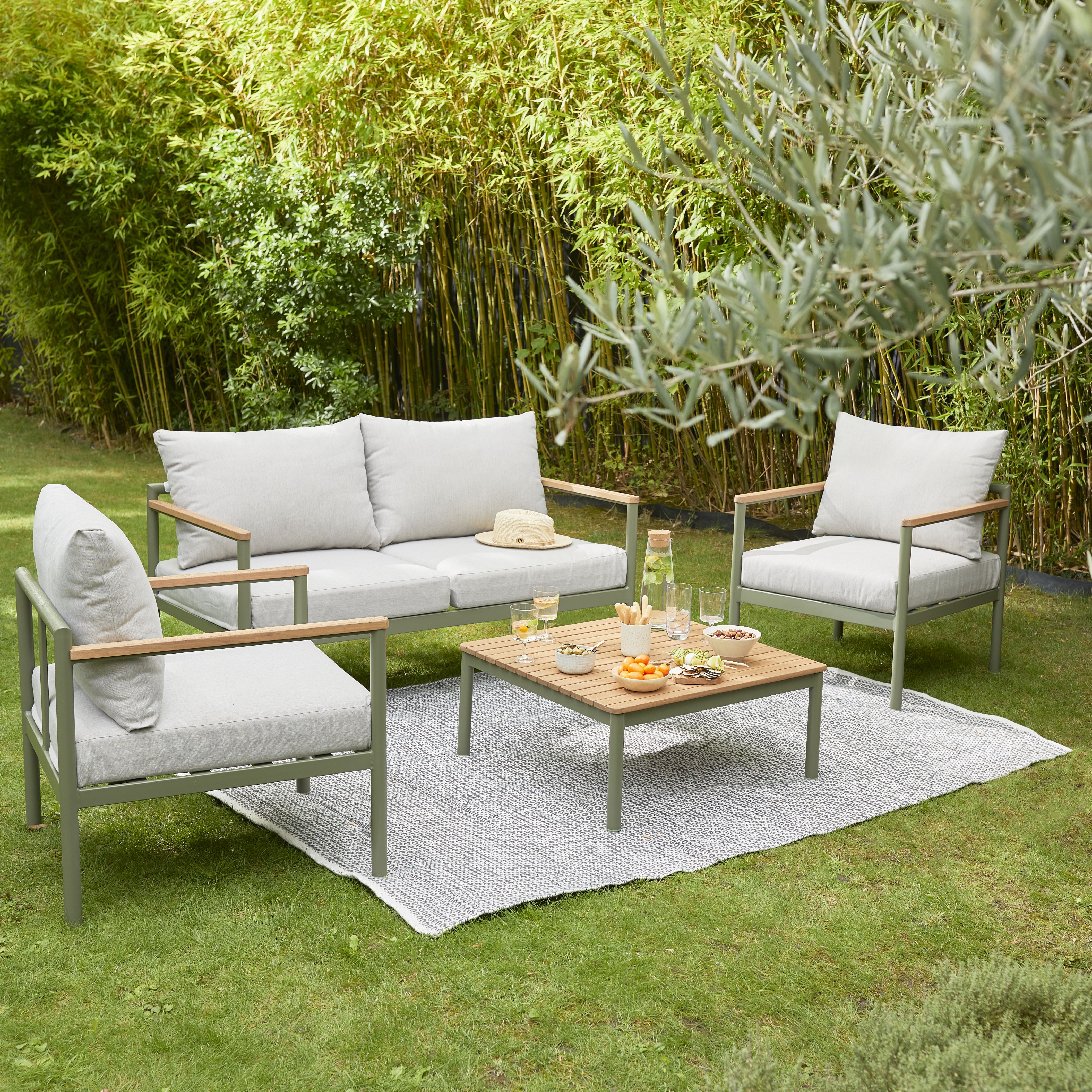 Garden lounge set b&q new arrivals