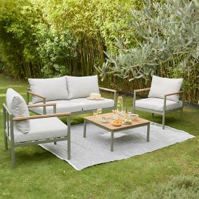 Garden table and 6 chairs b&q hot sale