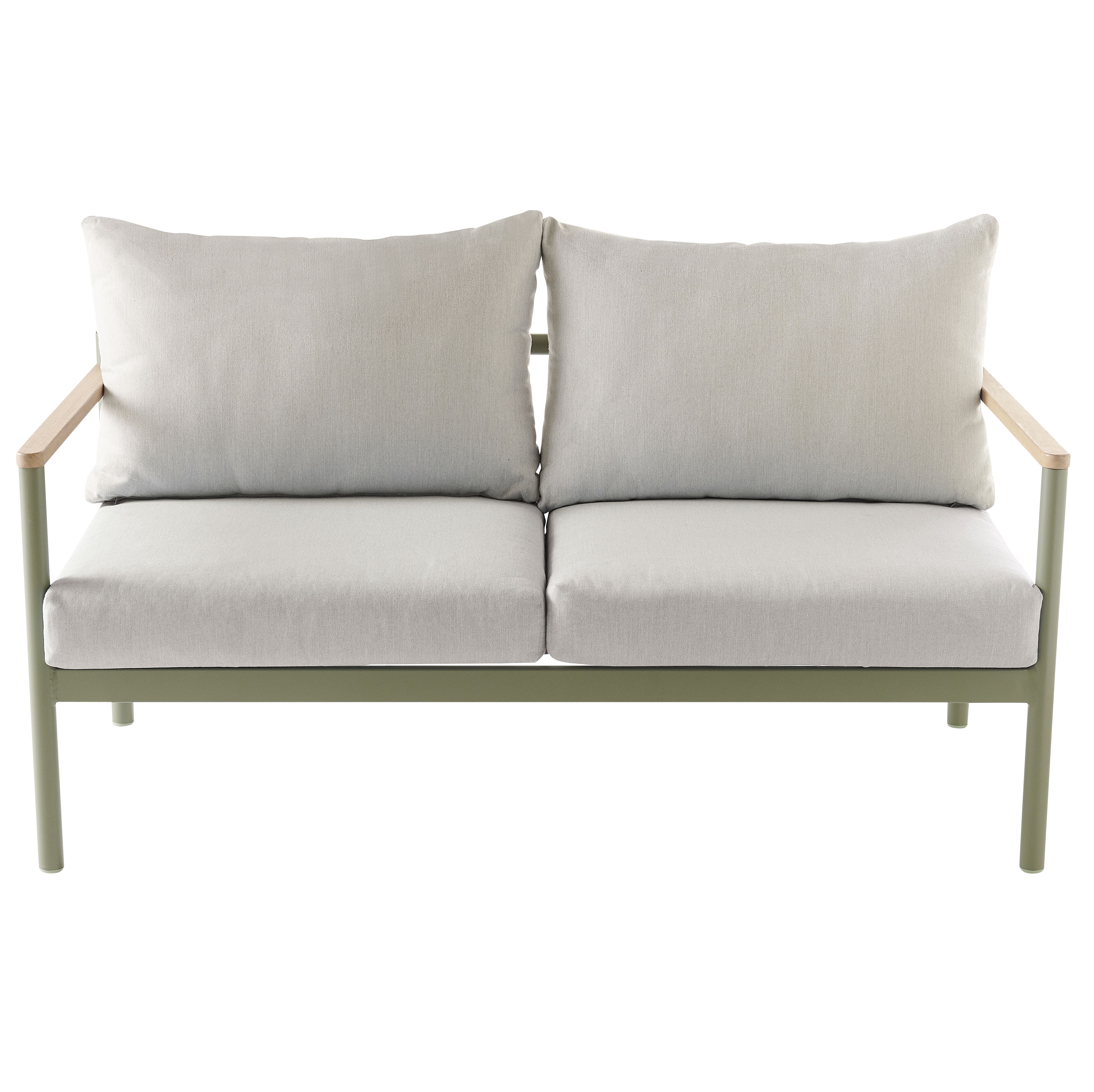 GoodHome Akoa Deep lichen green Metal 4 seater Coffee set - 3
