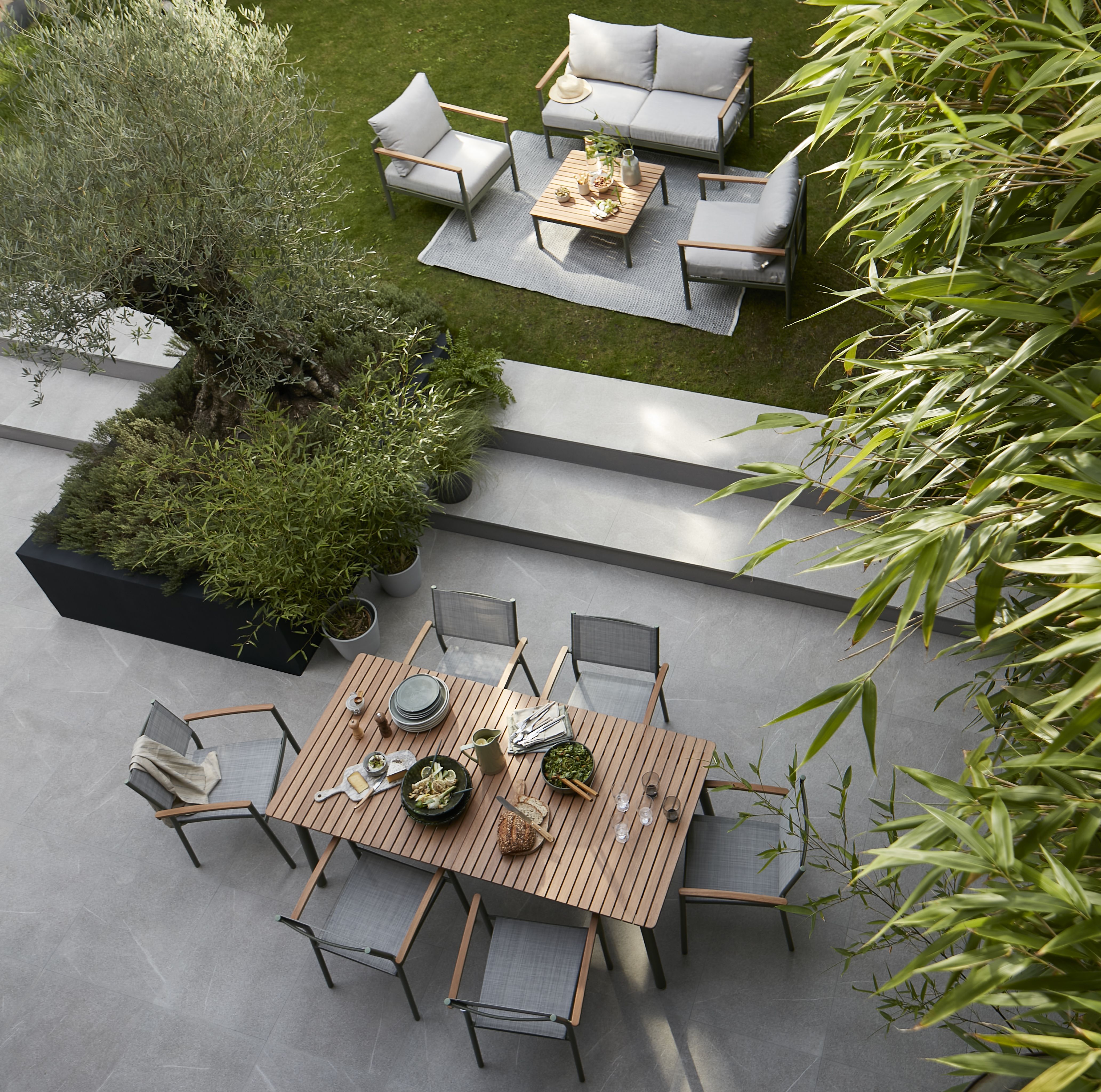 Garden dining set deals b&q