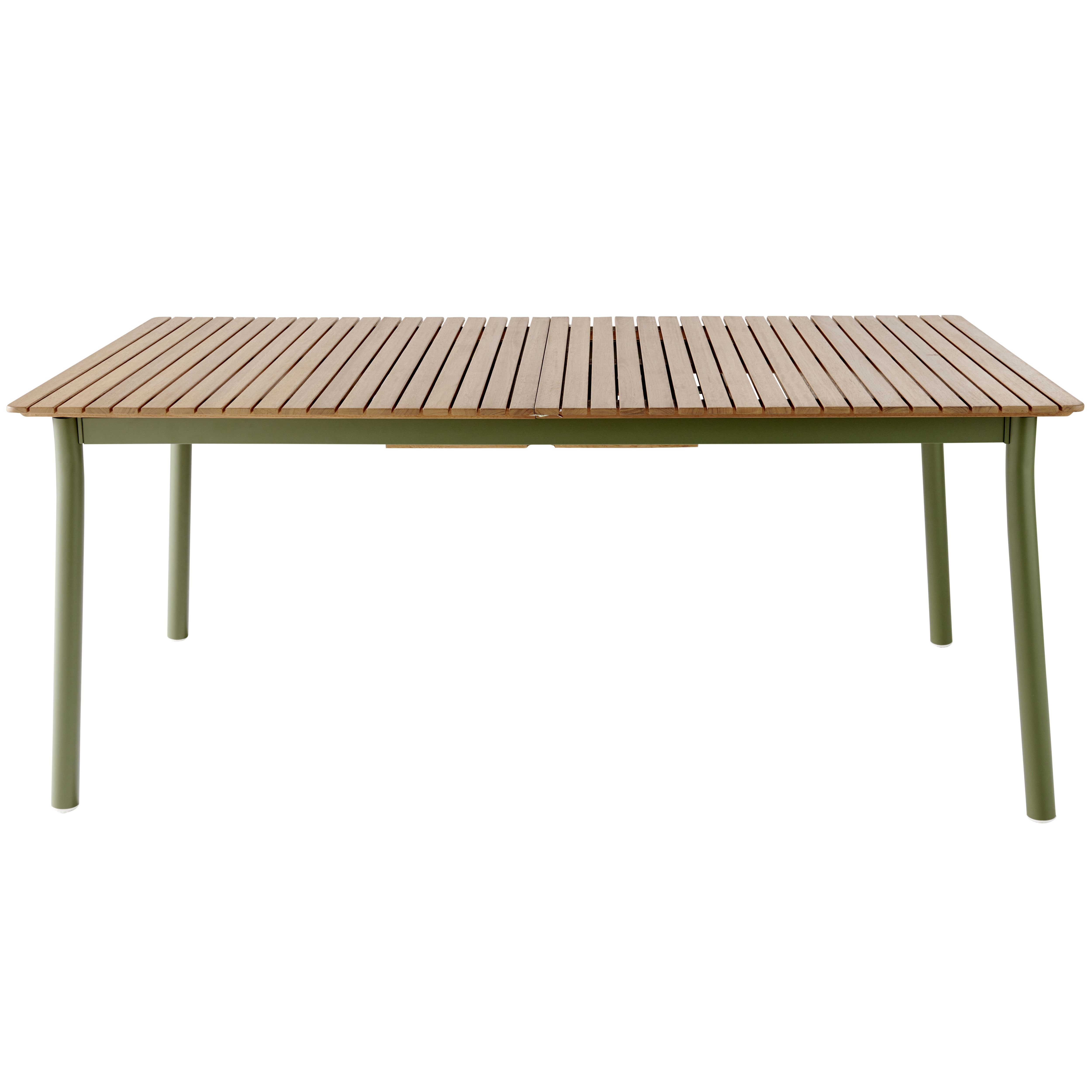GoodHome Akoa Kaki green Wooden 8 seater Extendable Rectangular Table - 4