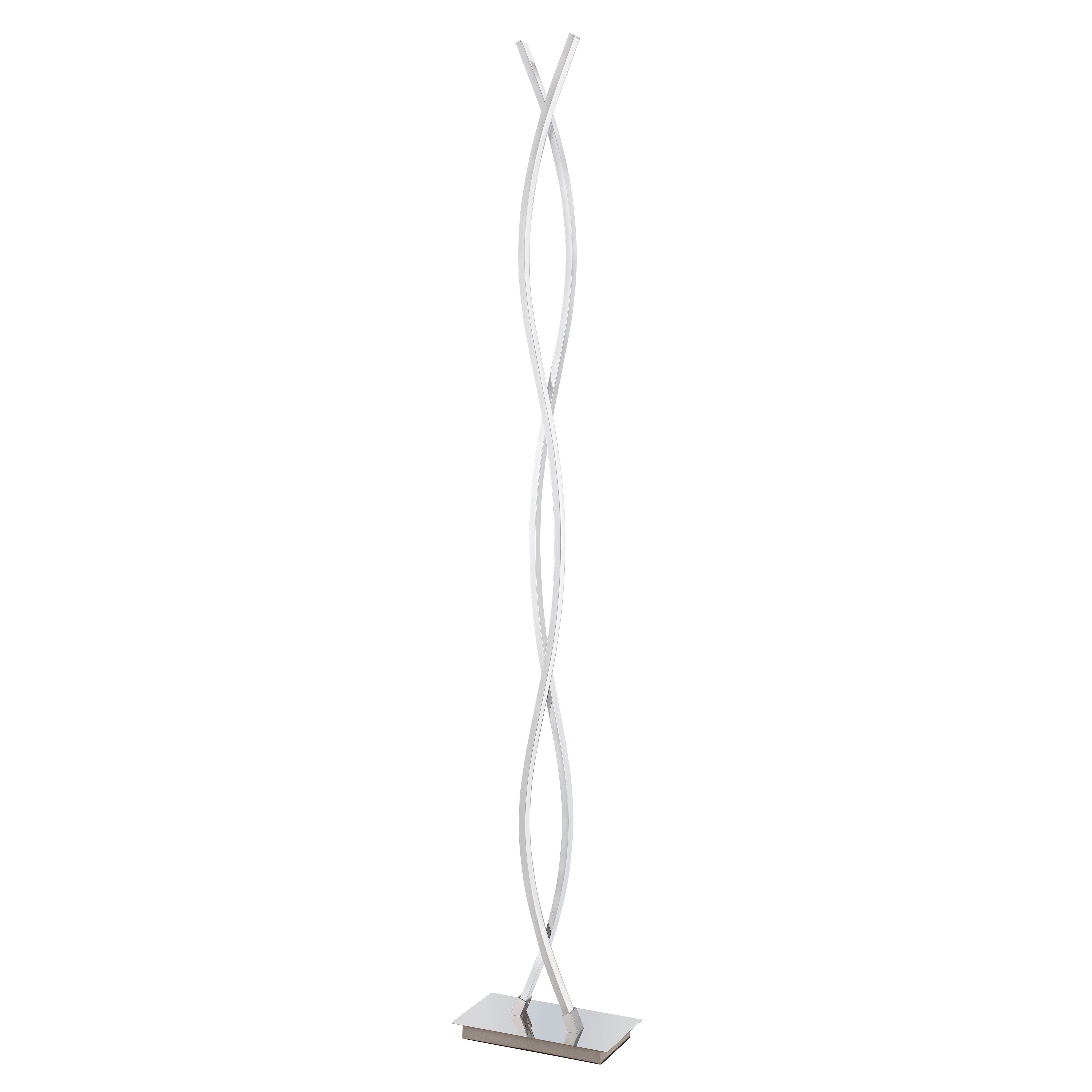 GoodHome Alani Chrome effect LED Floor light