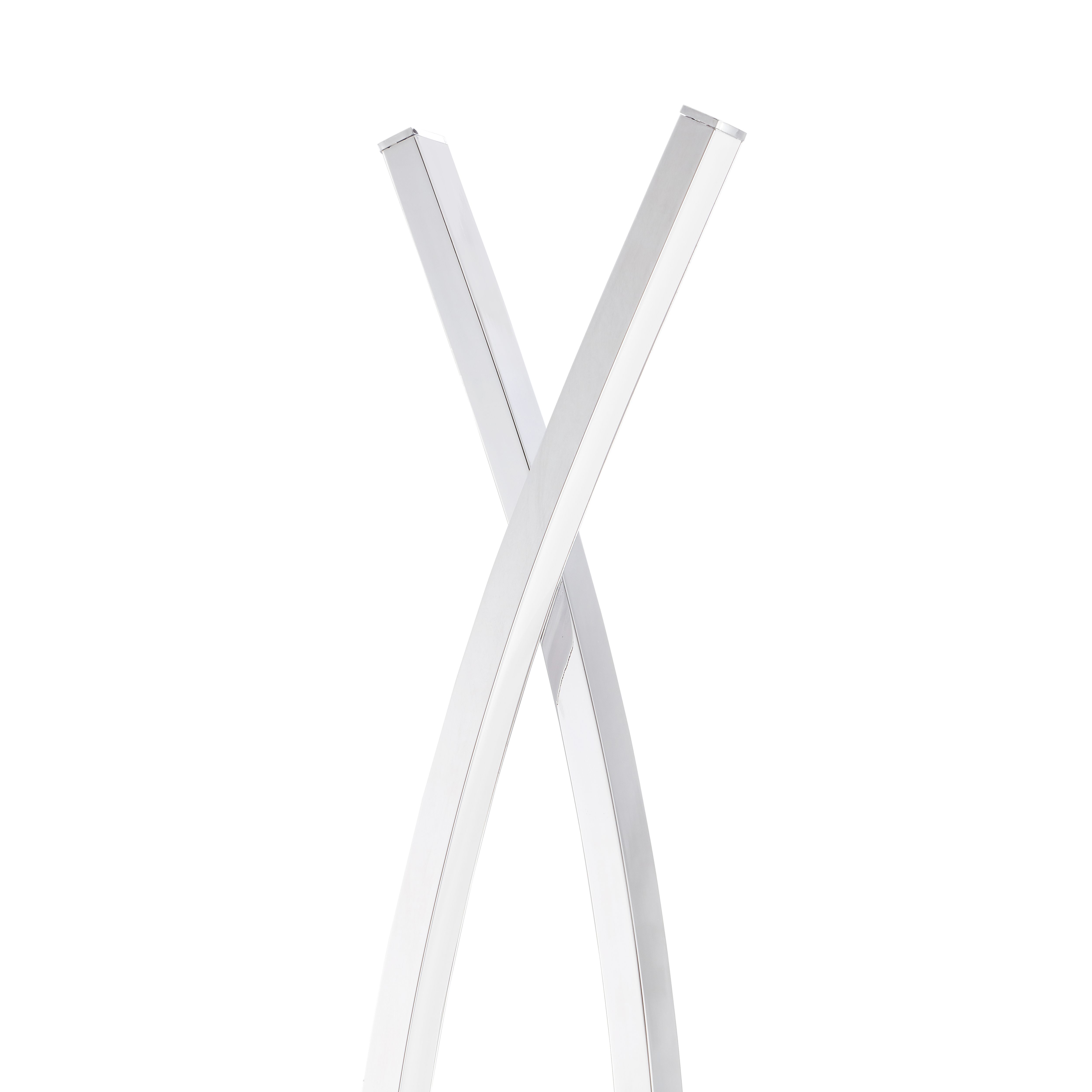 GoodHome Alani Chrome effect LED Floor light