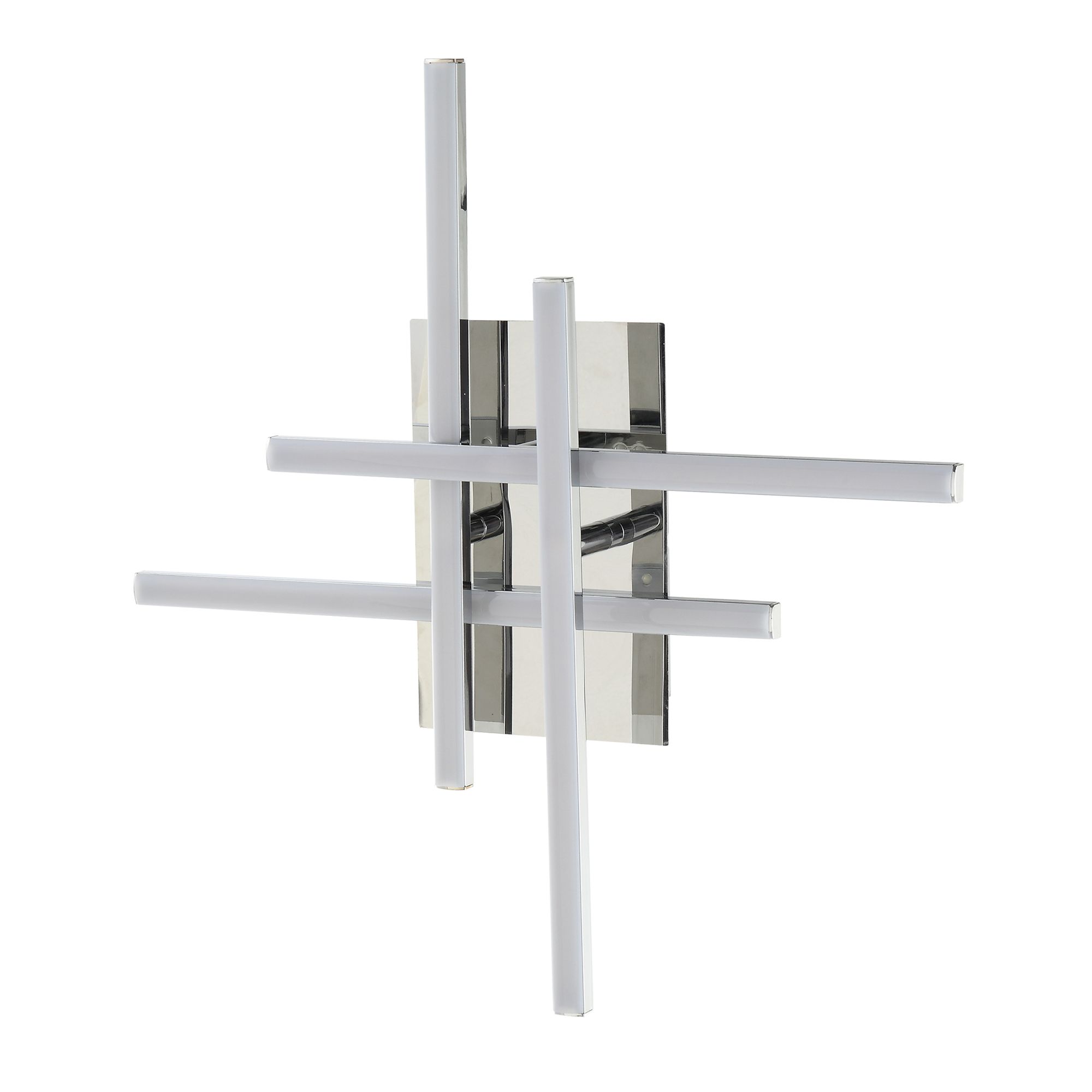 GoodHome Alani Chrome effect Quadruple Wired Wall light