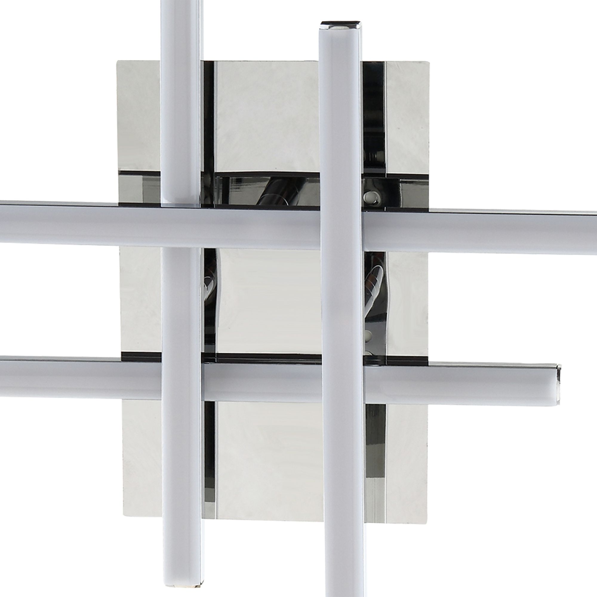 GoodHome Alani Chrome effect Quadruple Wired Wall light