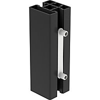 GoodHome Alara Black Room divider post extender (H)0.13m (W)0.04m