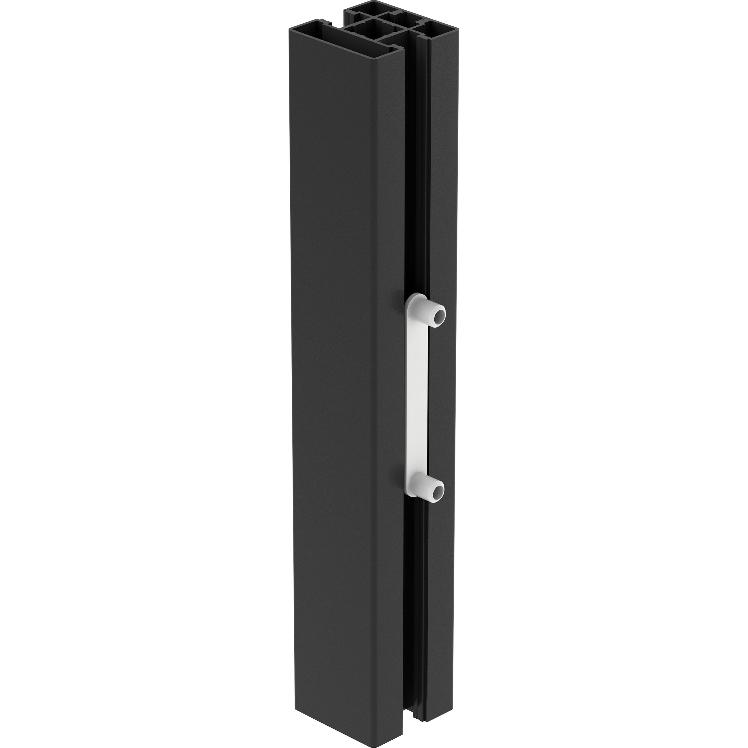 GoodHome Alara Black Room divider post extender (H)0.25m (W)0.04m