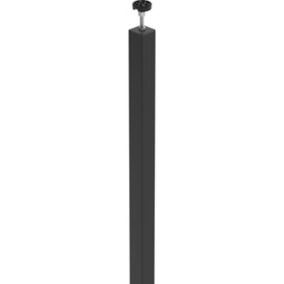 GoodHome Alara Black Room divider post (H)2.25m (W)0.04m