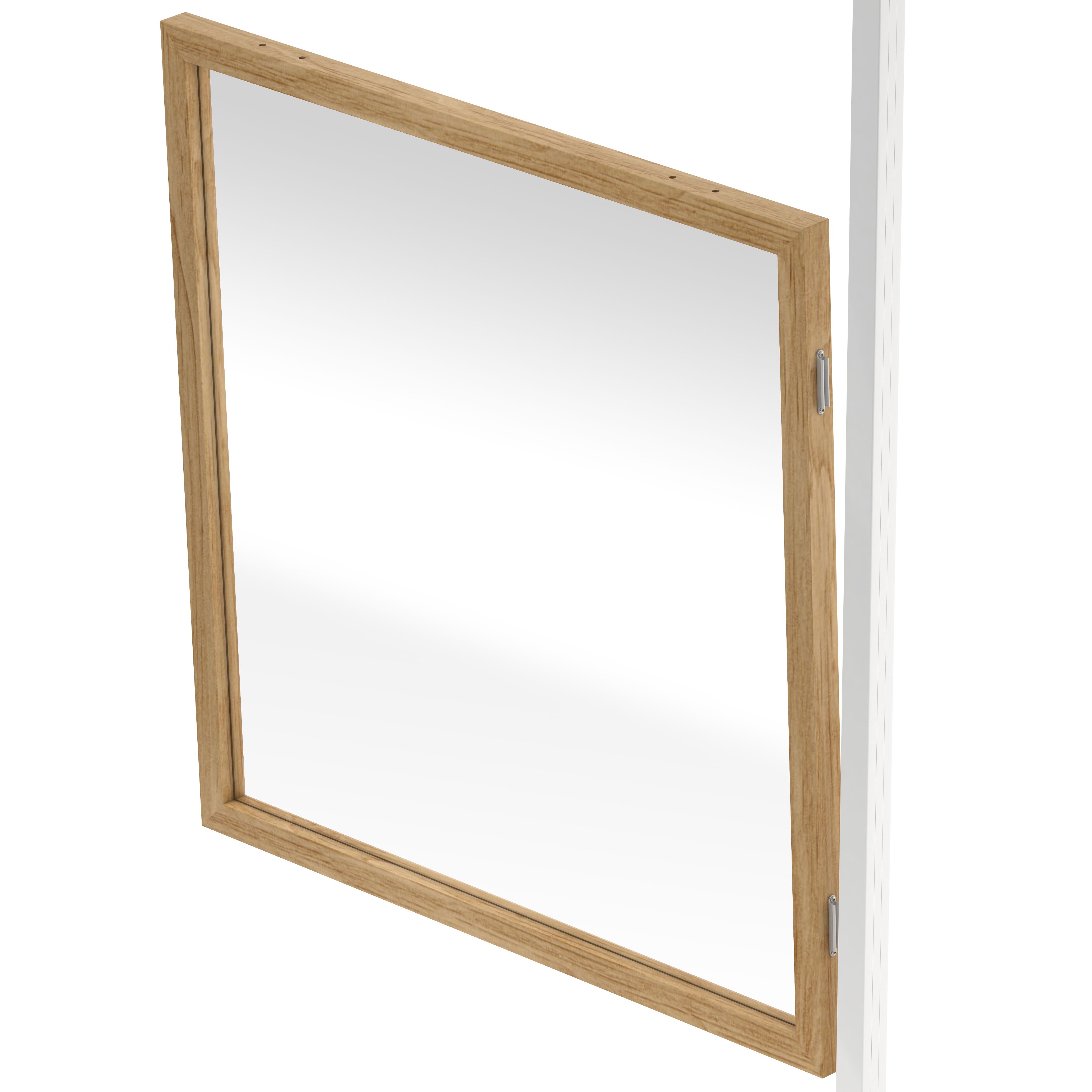 GoodHome Alara Natural Clear Glass Modular Room divider panel (H)1m (W)1m