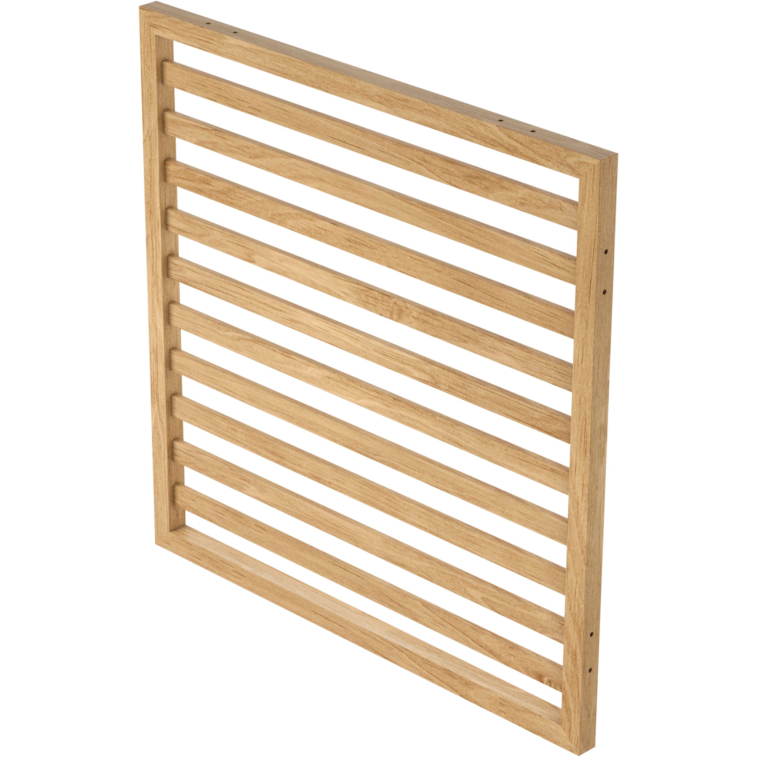 GoodHome Alara Natural Slatted Room divider panel (H)1m (W)1m