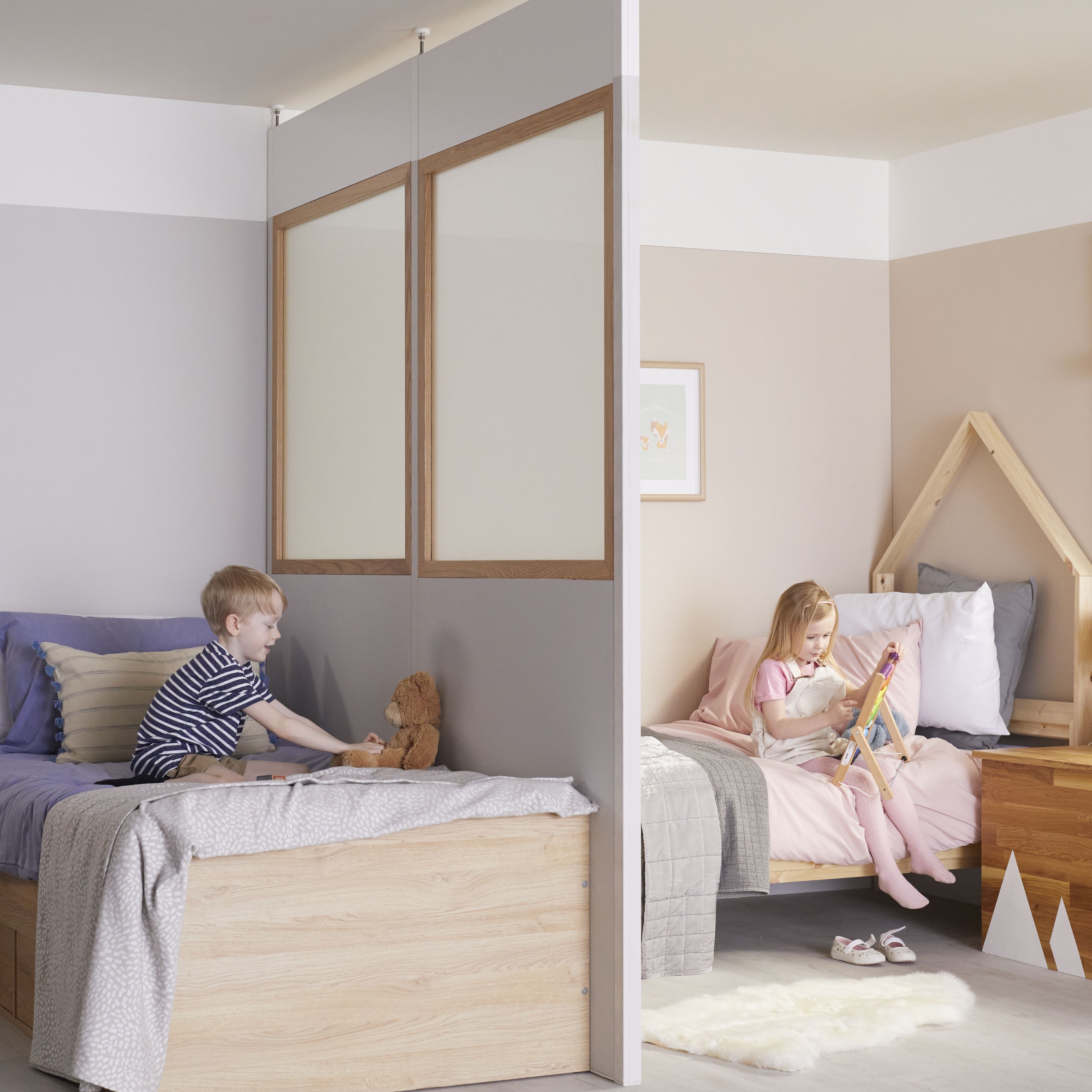 GoodHome Alara White Fire-rated Modular Room divider panel (H)1m (W)1m