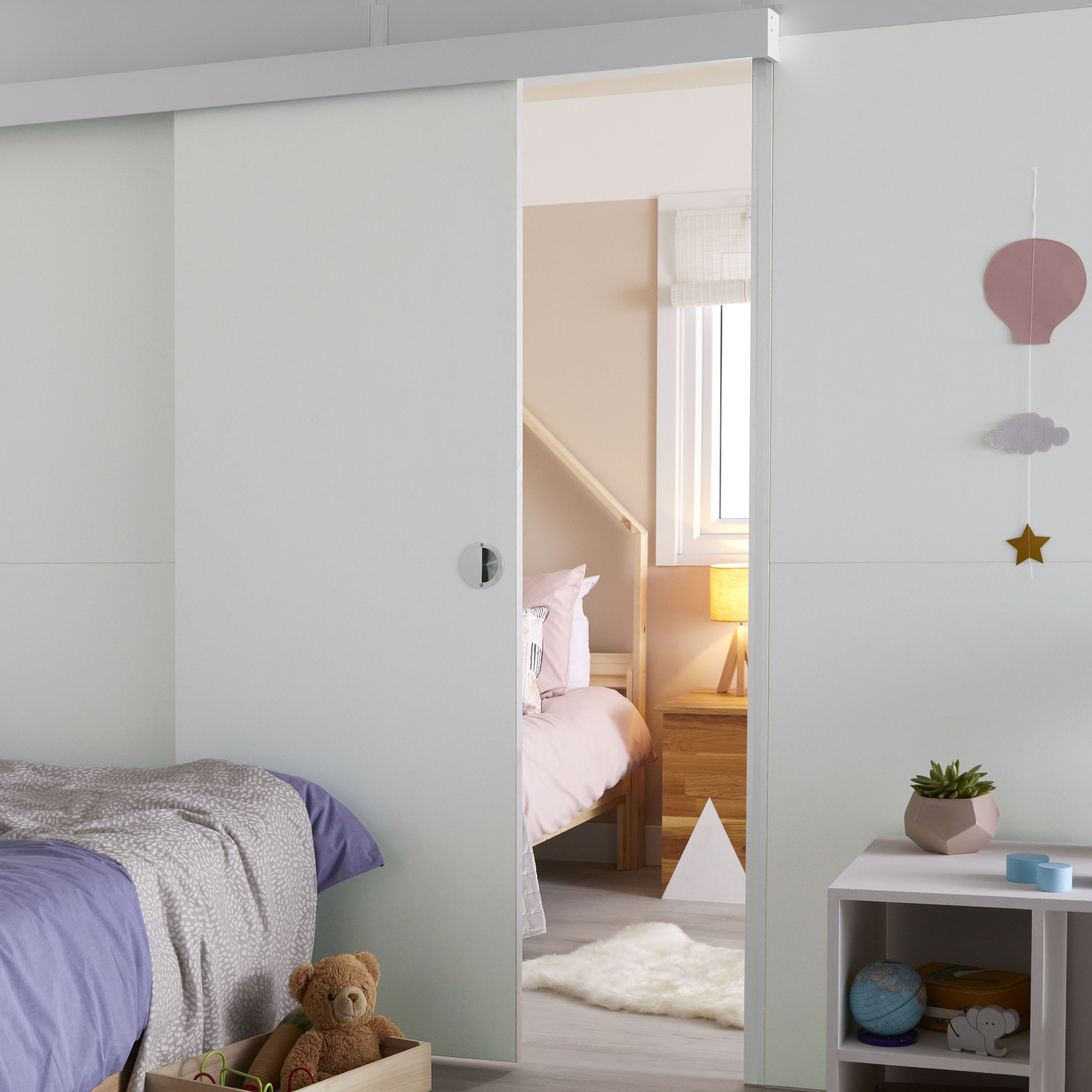 GoodHome Alara White Fire-rated Modular Room divider panel (H)1m (W)1m