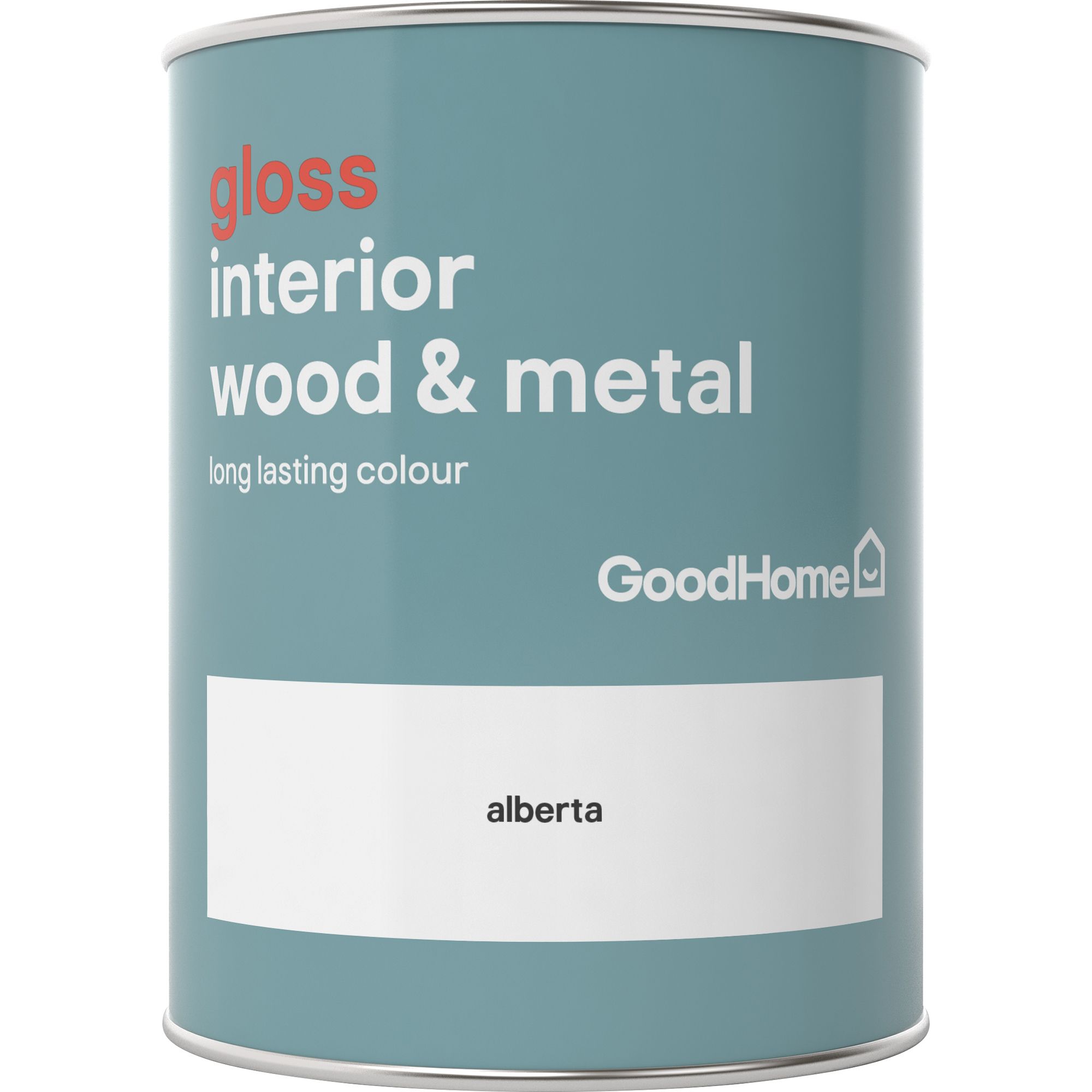 GoodHome Alberta Gloss Metal & wood paint, 750ml