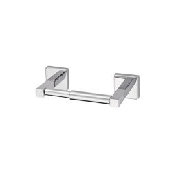 GoodHome Alessano Polished Silver effect Wall-mounted Toilet roll holder (W)215mm