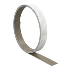 GoodHome Algiata Marble effect Cancata Worktop edging tape, (L)3m (W)26mm