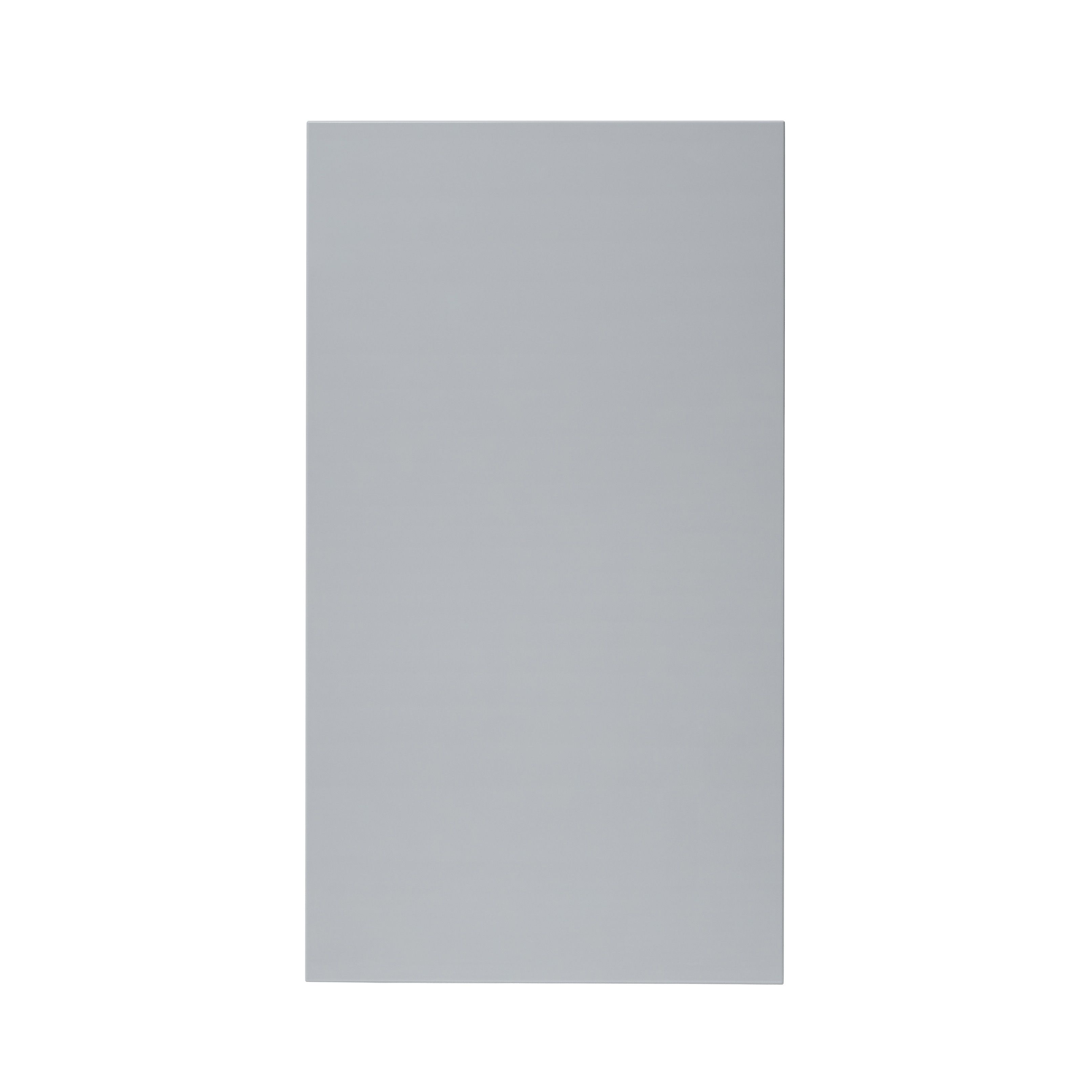 GoodHome Alisma Gloss grey slab Highline Cabinet door (W)450mm (H)715mm (T)19mm