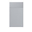 GoodHome Alisma High gloss grey Door & drawer, (W)400mm (H)715mm (T)18mm