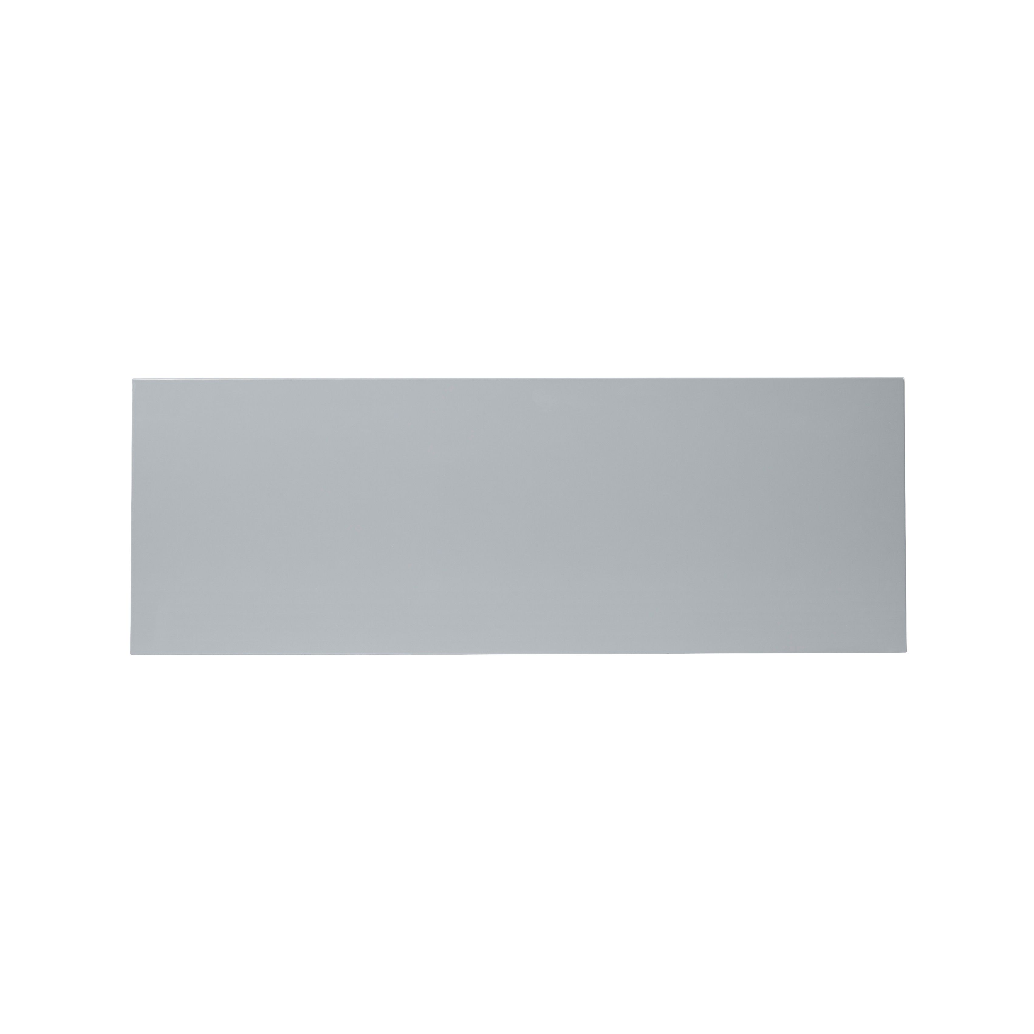 GoodHome Alisma High gloss grey Drawer front, bridging door & bi fold door, (W)1000mm (H)356mm (T)18mm