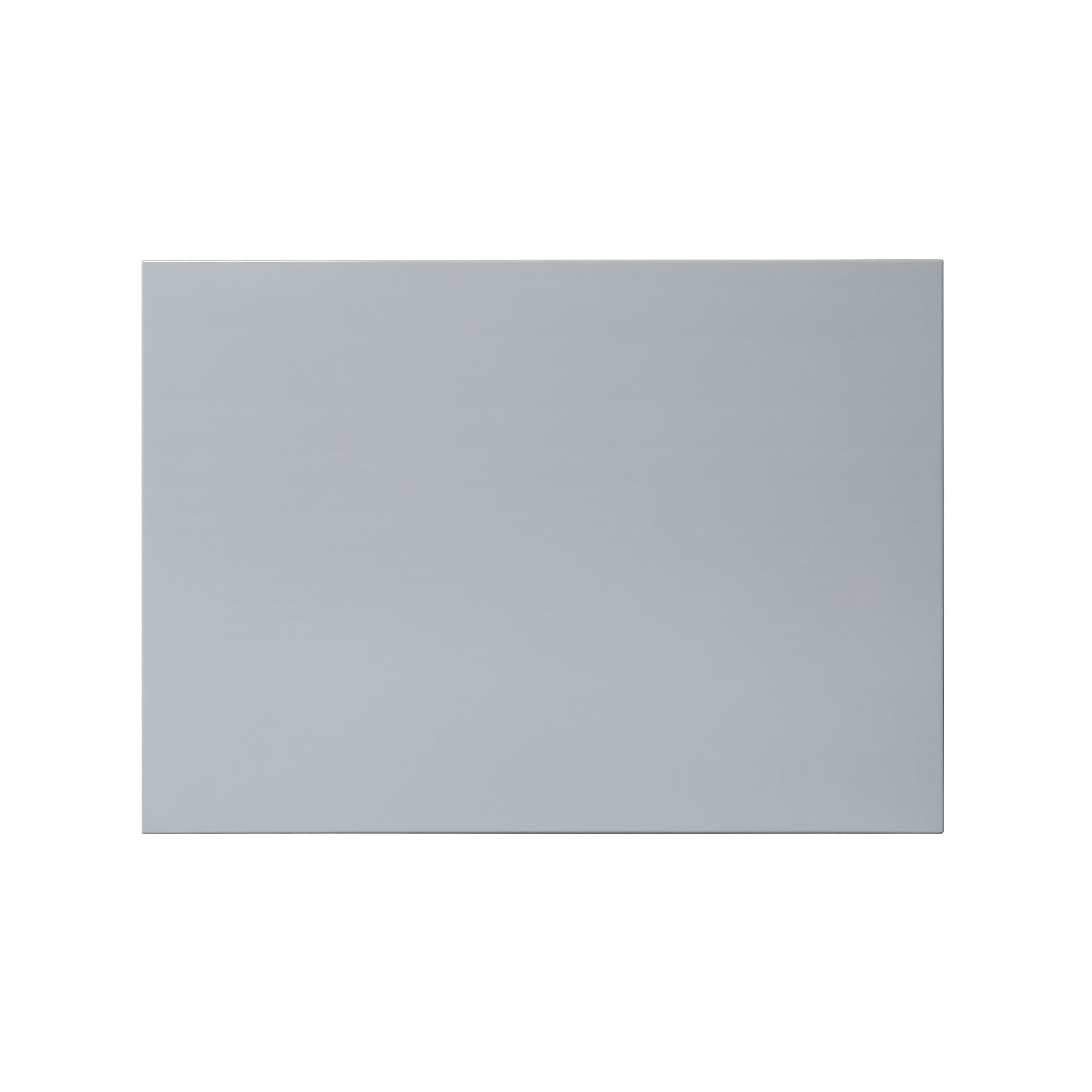 GoodHome Alisma High gloss grey Drawer front, bridging door & bi fold door, (W)500mm (H)356mm (T)18mm