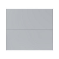 GoodHome Alisma High gloss grey Drawer front, bridging door & bi fold door, (W)800mm (H)356mm (T)18mm