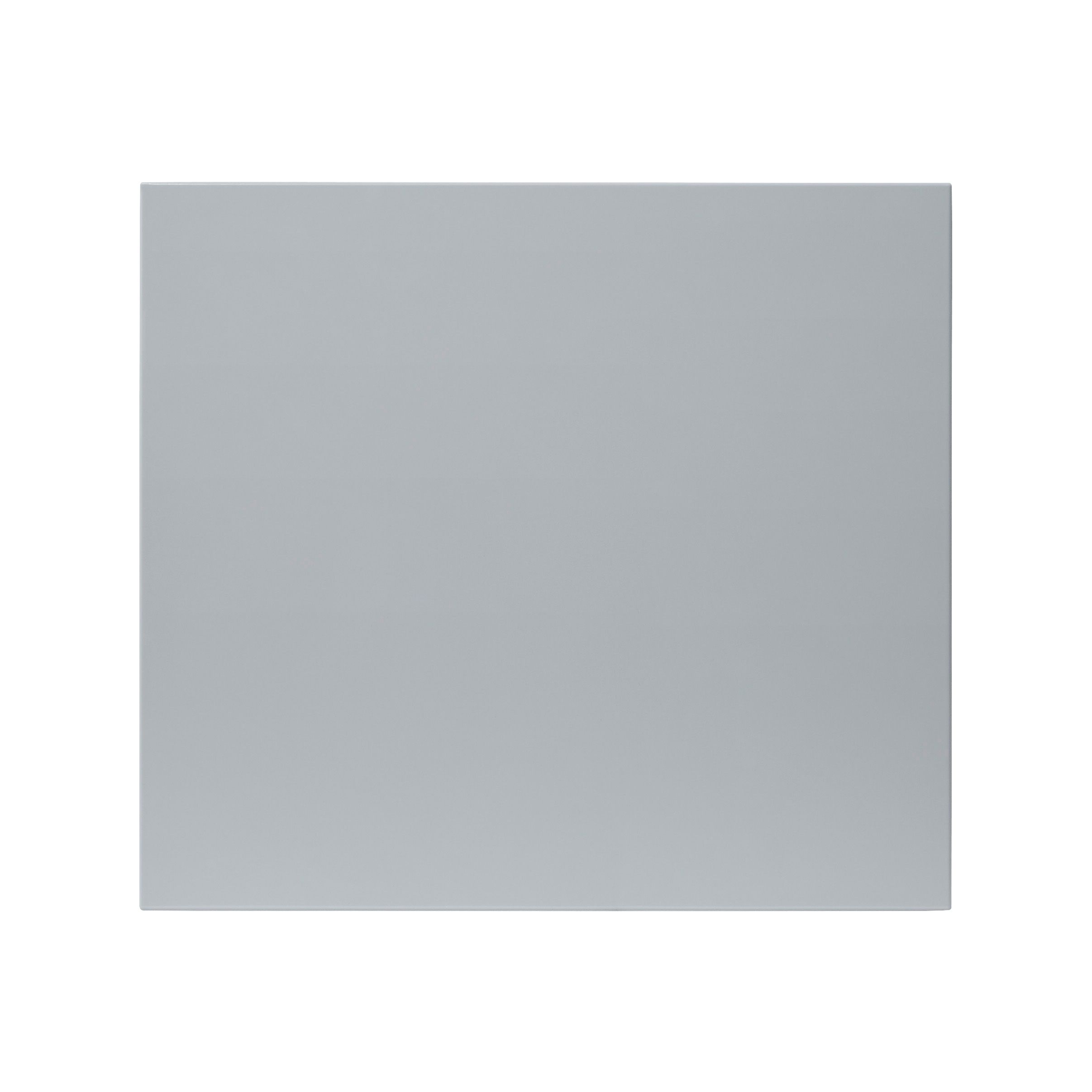 GoodHome Alisma High gloss grey Slab 2 drawer front, bridging door & bi-fold door 400mm
