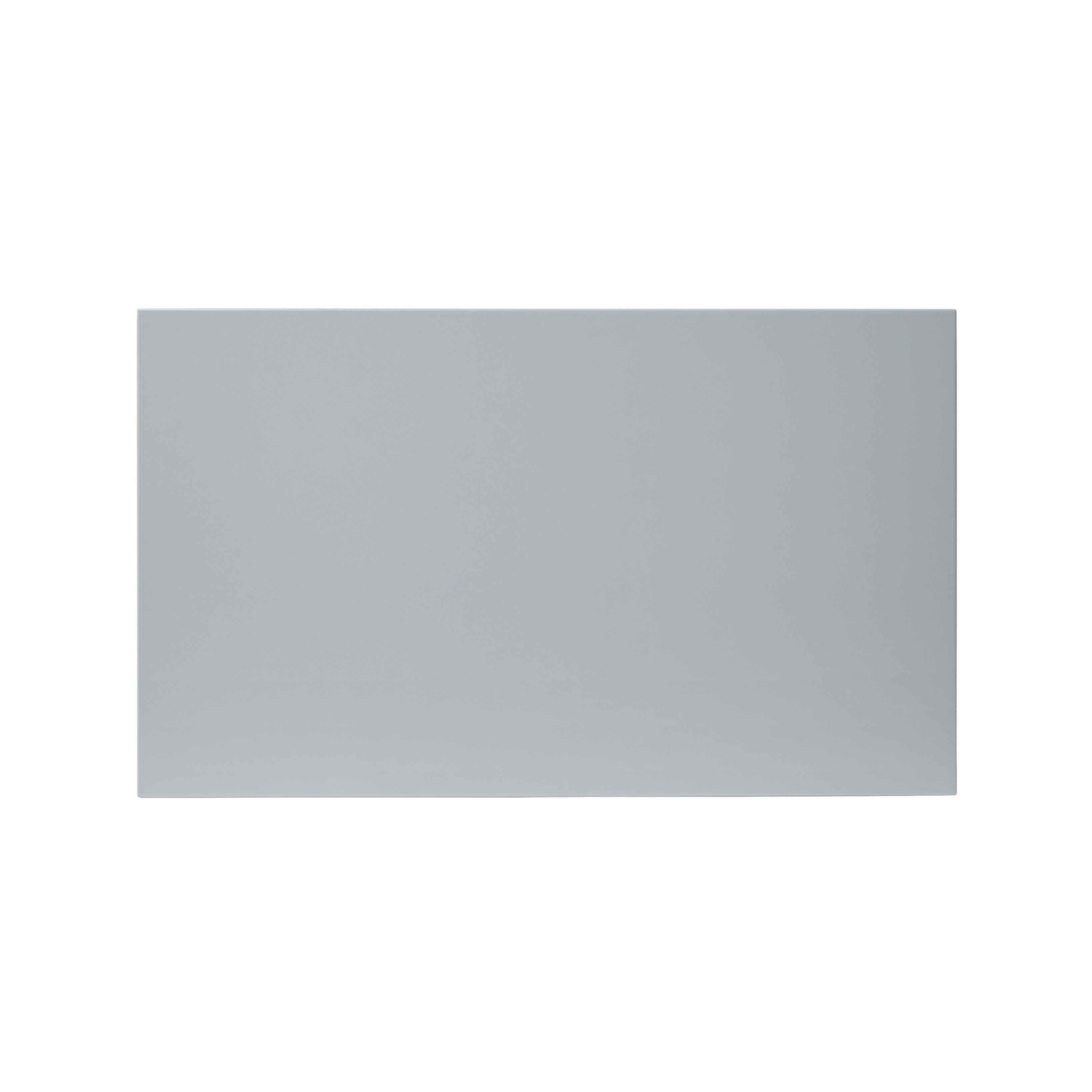 GoodHome Alisma High gloss grey Slab 2 drawer front, bridging door & bi-fold door 600mm