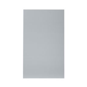 GoodHome Alisma High gloss grey slab 50:50 Larder/Fridge Cabinet door (W)600mm (H)1001mm (T)18mm