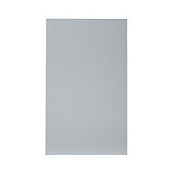GoodHome Alisma High gloss grey slab 50:50 Larder/Fridge Cabinet door (W)600mm (T)18mm