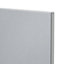 GoodHome Alisma High gloss grey slab Appliance Cabinet door (W)600mm (H)453mm (T)18mm