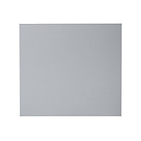 GoodHome Alisma High gloss grey slab Appliance Cabinet door (W)600mm (H)543mm (T)18mm