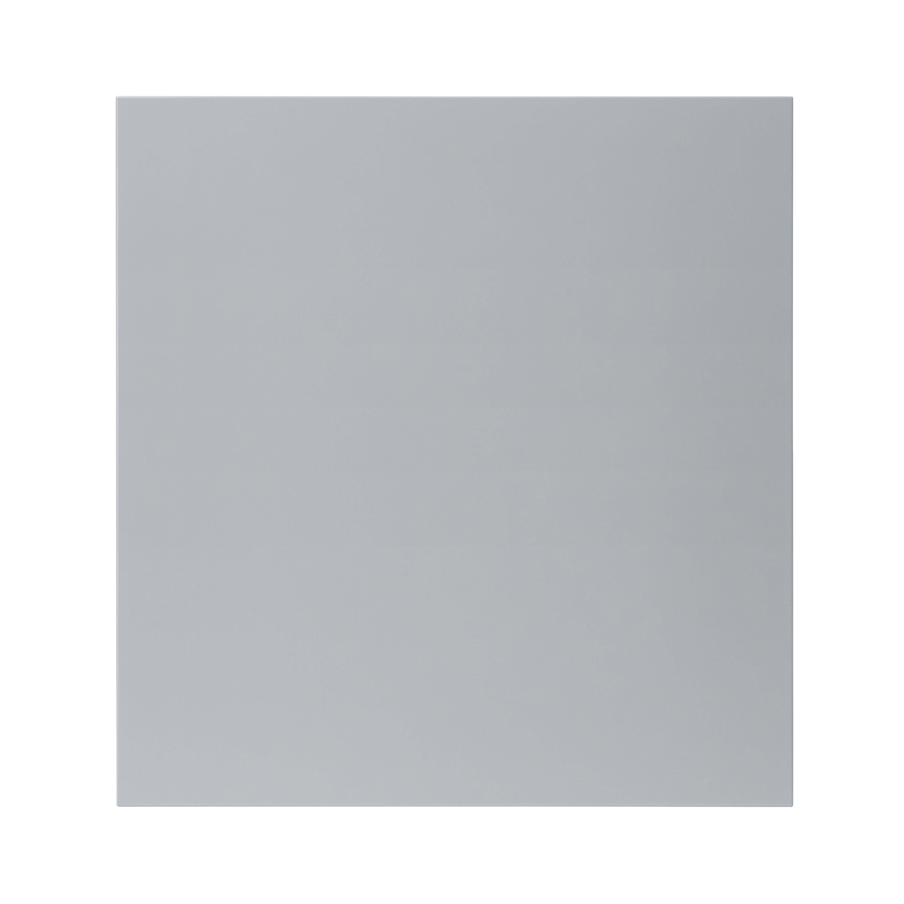 GoodHome Alisma High gloss grey slab Appliance Cabinet door (W)600mm (H ...