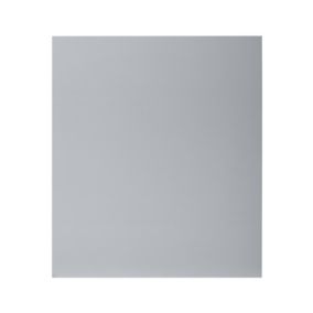GoodHome Alisma High gloss grey slab Appliance Cabinet door (W)600mm (H)687mm (T)18mm