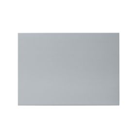 GoodHome Alisma High gloss grey slab Drawer front, bridging door & bi fold door, (W)500mm (H)356mm (T)18mm
