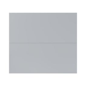 GoodHome Alisma High gloss grey slab Drawer front, bridging door & bi fold door, (W)800mm (H)356mm (T)18mm