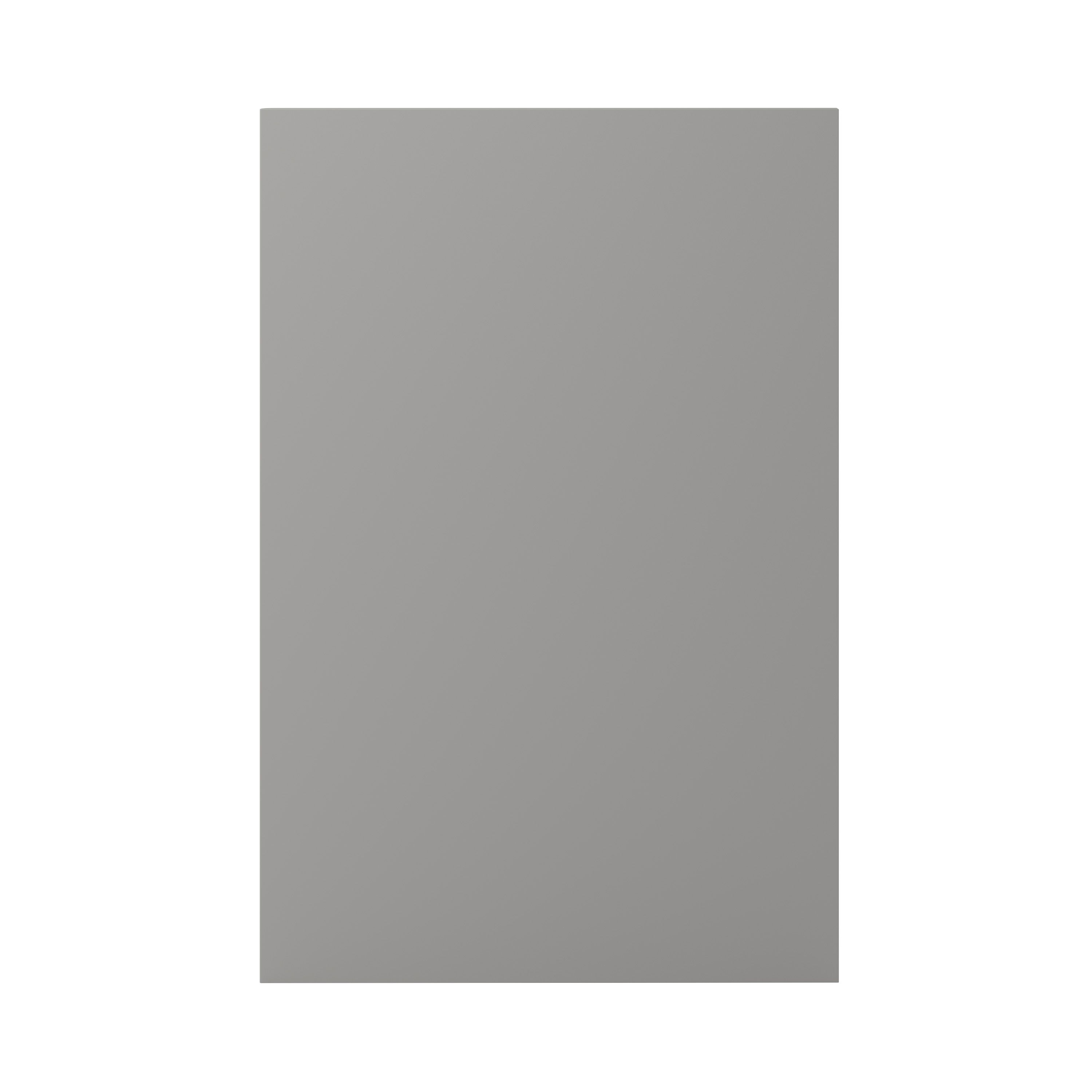 GoodHome Alisma High gloss grey Slab End panel (H)934mm (W)640mm