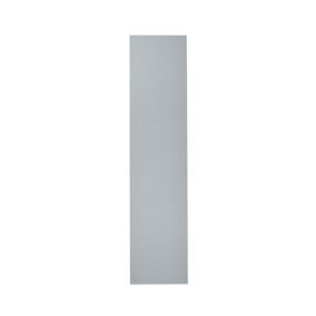 GoodHome Alisma High gloss grey slab High gloss grey Larder/fridge Cabinet door (W)300mm (H)1287mm (T)18mm