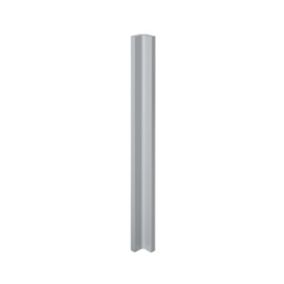 GoodHome Alisma High gloss grey slab High gloss grey Standard Corner post, (W)59mm