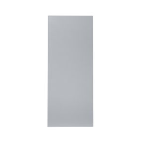 GoodHome Alisma High gloss grey slab High gloss grey Tall larder Cabinet door (W)600mm (H)1467mm (T)18mm