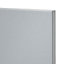 GoodHome Alisma High gloss grey slab Highline Cabinet door (W)150mm (H)715mm (T)18mm