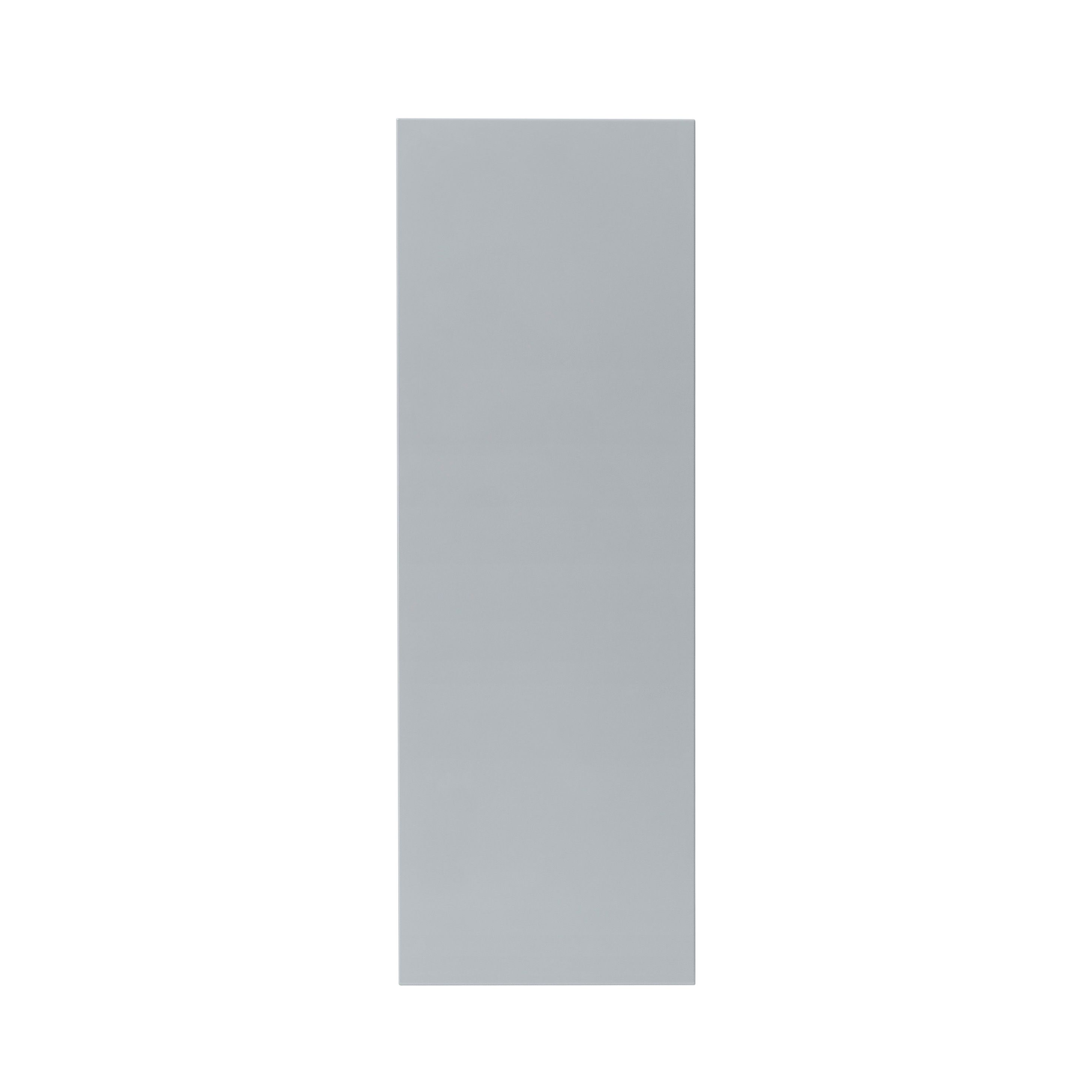 GoodHome Alisma High gloss grey slab Highline Cabinet door (W)250mm (H)715mm (T)18mm