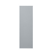 GoodHome Alisma High gloss grey slab Highline Cabinet door (W)300mm (T)18mm