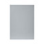 GoodHome Alisma High gloss grey slab Highline Cabinet door (W)500mm (H)715mm (T)18mm