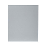 GoodHome Alisma High gloss grey slab Highline Cabinet door (W)600mm (T)18mm
