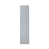 GoodHome Alisma High gloss grey slab Larder/Fridge Cabinet door (W)300mm (T)18mm
