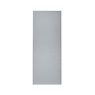 GoodHome Alisma High gloss grey slab Larder/Fridge Cabinet door (W)500mm (T)18mm