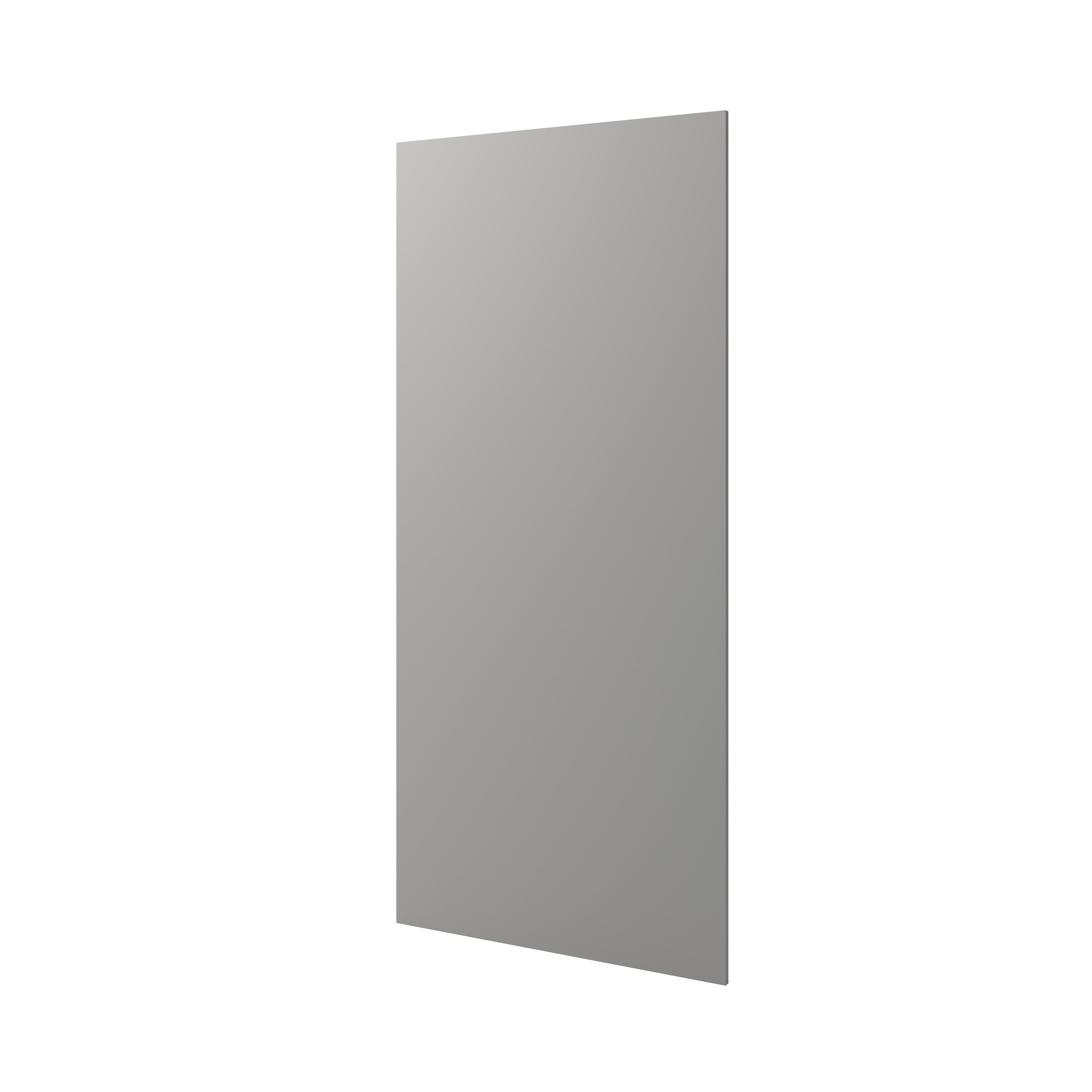 GoodHome Alisma High gloss grey slab Standard Breakfast bar back panel (H)890mm (W)2000mm