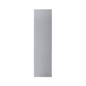 GoodHome Alisma High gloss grey slab Standard End panel (H)2400mm (W)610mm
