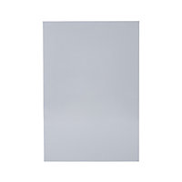 GoodHome Alisma High gloss grey slab Standard End panel (H)870mm (W)590mm