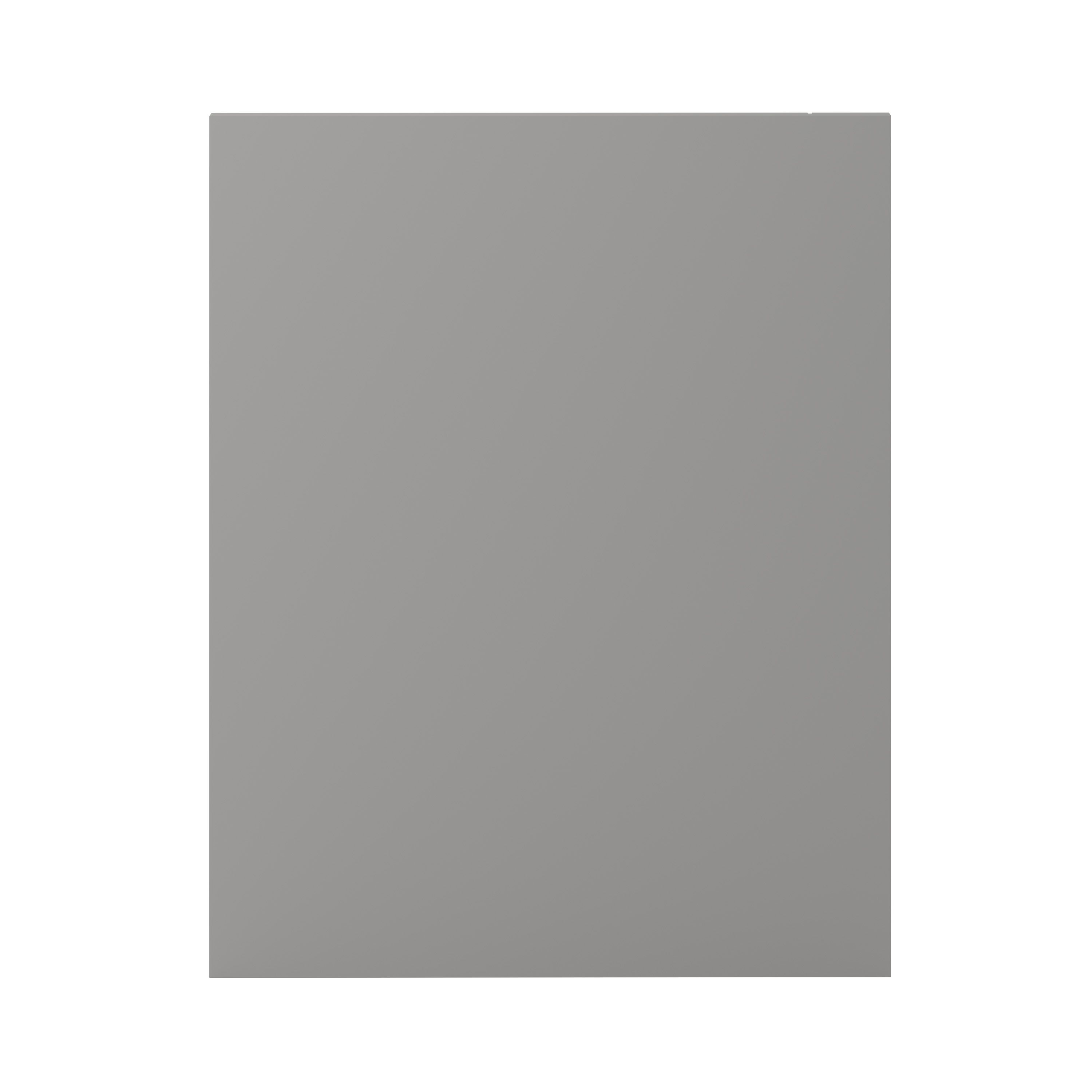 GoodHome Alisma High gloss grey slab Standard RH End panel (H)720mm (W ...